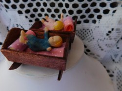 2 babies wood bed side